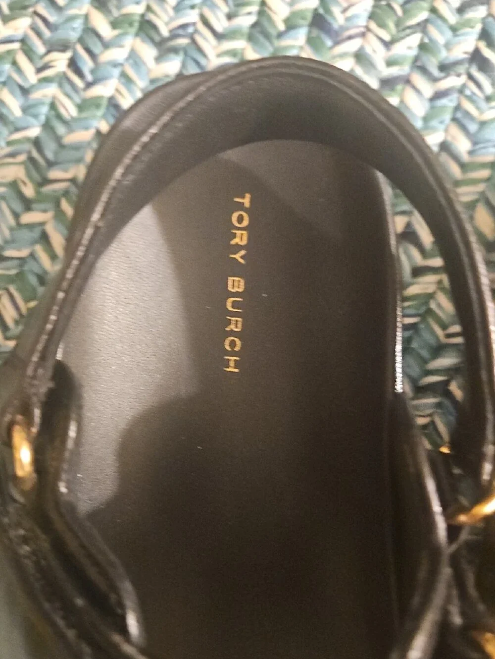 TORY BURCH DOUBLE STRAP With GOLD LOGO